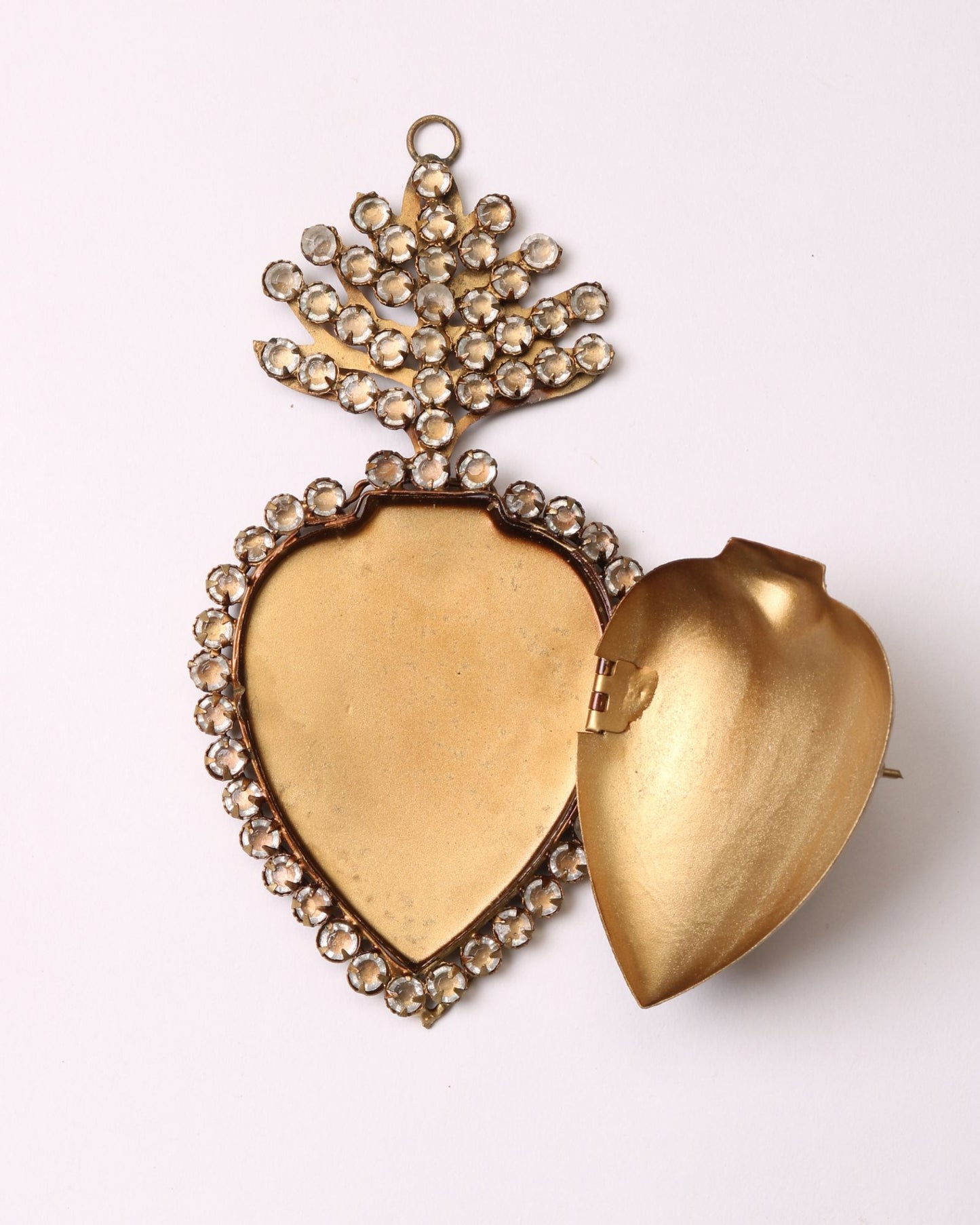 Gold Jewelled Heart Locket