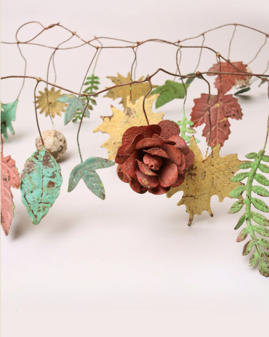 Rustic Autumnal Leaf garland Decoration