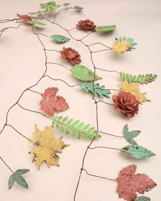 Rustic Autumnal Leaf garland Decoration