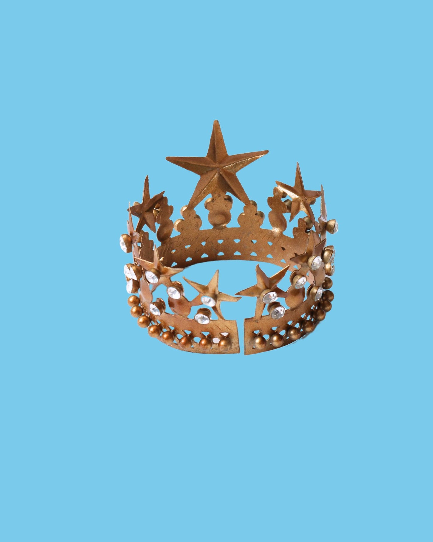 Antique Golden Jewelled Star Crown