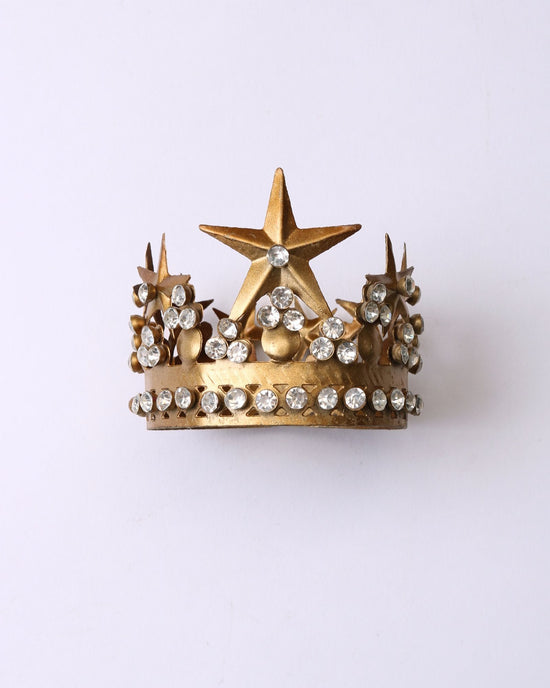 Antique Golden Jewelled Star Crown